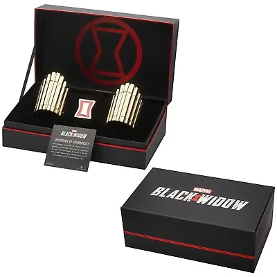 Marvel Black Widow Bracelets And Belt Pin Replica Box Set • £69.99