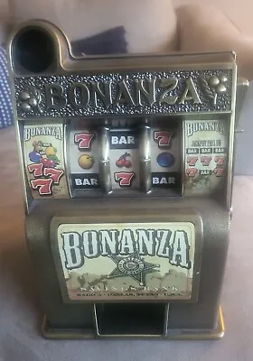 Vintage Bonanza Toy Slot Machine Style Coin Bank Money Bank • $50