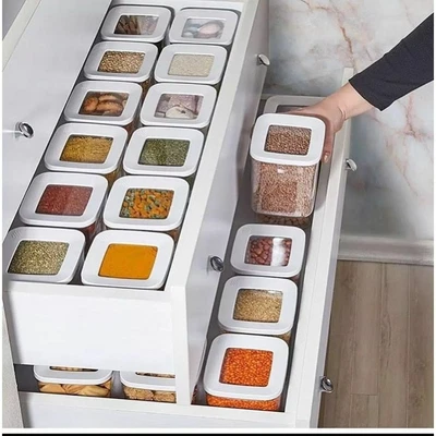 $159.02 • Buy 12pcs Kitchen Food Storage Box Set Fridge Container Vacuum Lid Airtight Jars