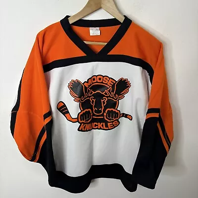 Vintage Bear League Ice Hockey Jersey Moose Knuckles Canada Men S • $45