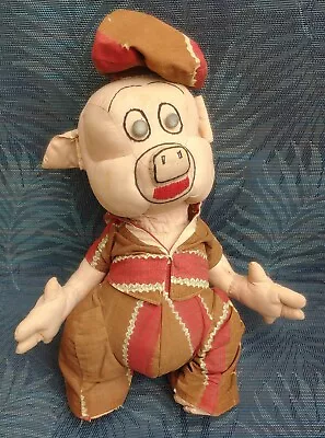 Vintage Disney Plush Pig  Three Little Pigs  16  Stuffed Rare Find • $65