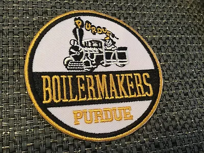 PURDUE UNIVERSITY BOILERMAKERS  Vintage Iron On Embroidered Patch 3  X 3   • $6.99
