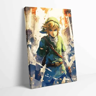 The Legend Of Zelda Stretched Canvas Or Unframed Poster Wall Art More Sizes • £12.99