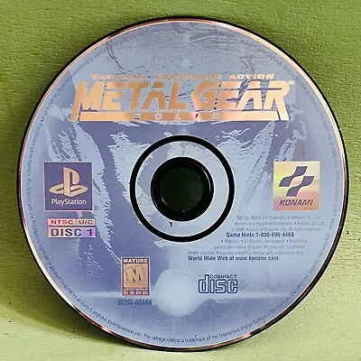 Metal Gear Solid Disc 1 Only Playstation PS1 Disc Only Untested • $12.99