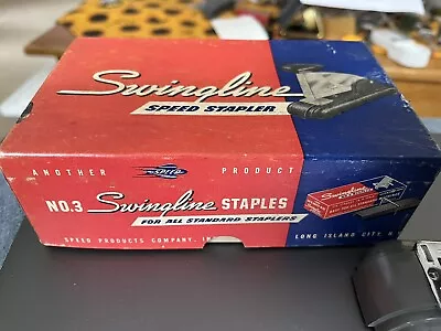 NOS Vintage Swingline No. 3 Speed Stapler In Box W/ Papers • $15.95