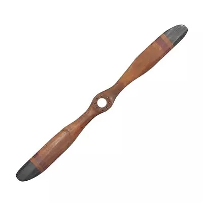 Deco 79 Wood Airplane Propeller Home Decor 2 Blade Wall Sculpture With Aviati... • $38.76