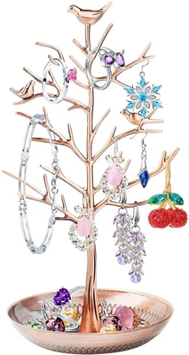 £13.99 • Buy Vintage Birds Tree Branch Jewellery Display Jewelry Holder Hanging Earring Rings