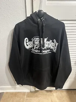 Gas Monkey Garage Sweatshirt Hoodie Men's Black 2xL Pockets Blood Sweat Beer New • $26.99