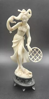 Vintage Plastic Japanese Fisherwoman Figure 5 X1.75  Made In Italy EXCELLENT  • $12.25