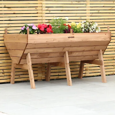 Woodside Raised Wooden Garden Bed Planter Plants & Vegetable/Herb Box • £139.99