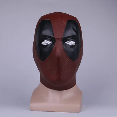 Deadpool 2 Mask Cosplay X-Men Superhero Helmet Latex Full Head Prop Halloween • $27.49