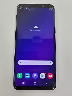 Samsung Galaxy S9 64GB Black SM-G960U (T-Mobile) Damaged See Details ED1012 • $29.88