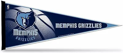 Memphis Grizzlies Soft Felt Pennant Primary Design 12x30 Inch Easy To Hang • $13.79