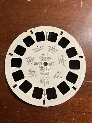 Mother Goose Rhymes Miss Muffet To Jack & Jill Sawyer's View-Master Reel MG-1 • $6.89