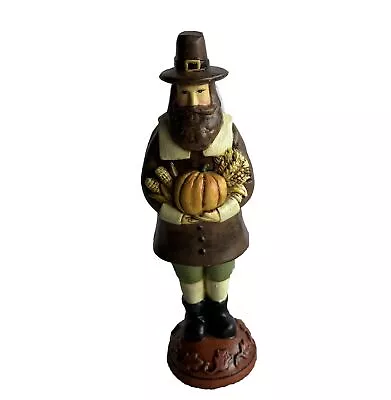 Thanksgiving Harvest Pilgrim Holding Pumpkin Figurines Midwest Of Canon Falls • $8.99