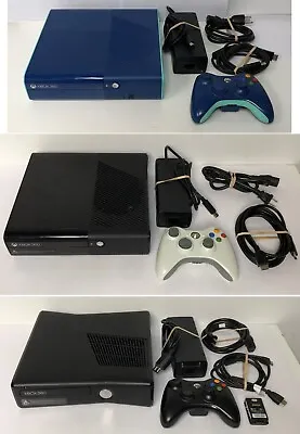 Microsoft Xbox 360 - E 500GB Blue/250GB - S 250GB/No Hard Drive - Bundles - Work • $64.99