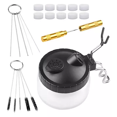 £14.29 • Buy Mini Airbrush Cleaner Nozzle Needle Brush Pot Spray Gun Cleaning Accessories Kit