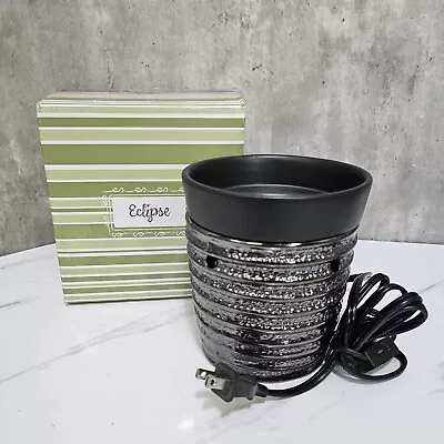 Scentsy Warmer Full Size Retired Eclipse Metallic And Black New • $44.95