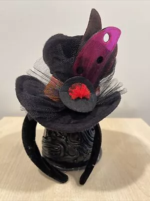 Cirque Du Soleil Black Mini Top Hat With Headband  • $20