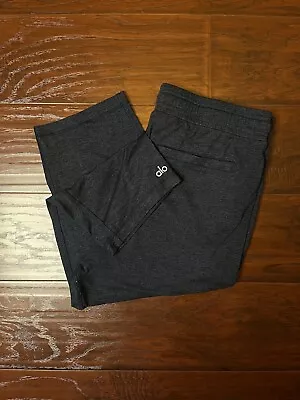 Alo Yoga Co-Op 3/4 Drawstring Waist Active Men's Pants M True Navy 32x18 Zip • $34.99