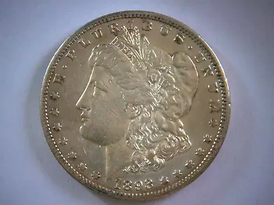 1893-CC #17 EF Morgan Sil Dollar • $2300