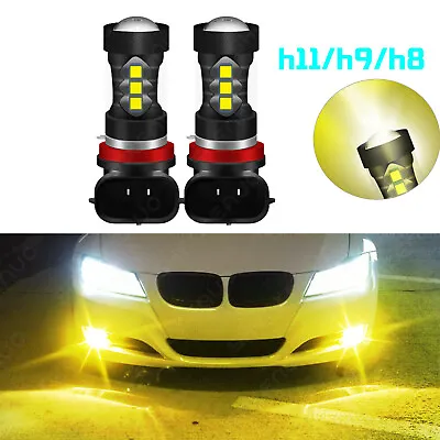 H11 LED Fog Light Yellow Bulbs Kit For BMW 320i 328i 335i 525i 528i 535i XDrive • $15.49