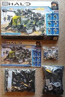 Mega Bloks Halo UNSC Elephant Troop Carrier 97381 1311 PCS COMPLETE VGC RARE • $449