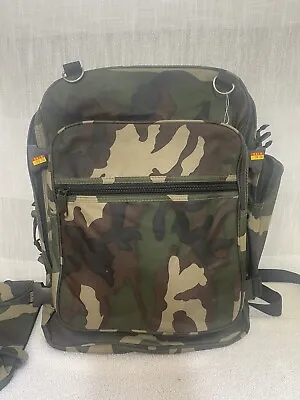 Camo Motorcycle Backpack /Tail Bag Several Zippered Sections Great For Travel • $17