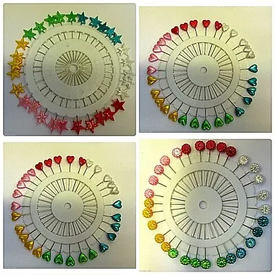 £2.89 • Buy Plastic Headed Extra Long Pins Asst Colours For Dress Making Craft Alterations 