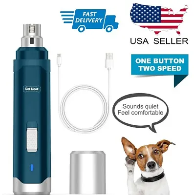 Electric Dog Nail Grinder Pet Trimmer USB Charge Clipper Professional Wholesale • $16.97