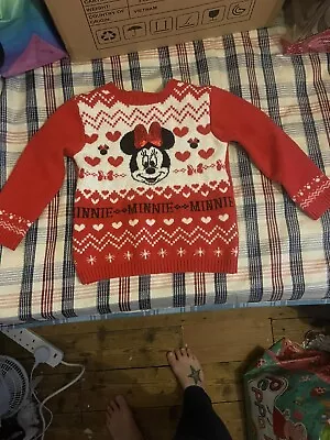 Minnie Mouse Jumper Size 4-5 Years • £6