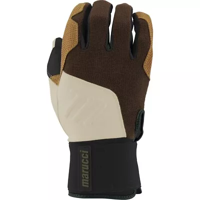 Marucci Blacksmith Series Full Wrap Adult Men's Batting Gloves Pair 2XL Brown • $54.95