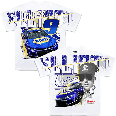 Chase Elliott 2024 NAPA Total Print White T-Shirt • $31.95