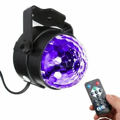 £17.99 • Buy Stage Light LED UV Rotating Disco Ball For DJ Party Wedding Reception W/ Remote