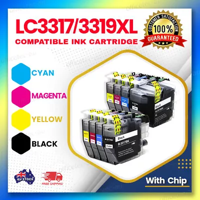 Compatible Ink Cartridges LC-3317 LC-3319XL For Brother MFCJ5730DW J6530DW J6930 • $11.50