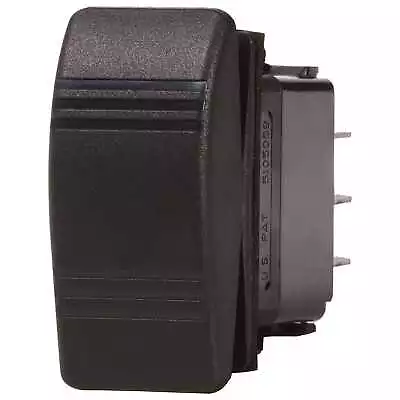 Blue Sea 8290 Contura Switch DPDT Black (ON)-OFF-(ON) Momentary Marine Boat • $21.50