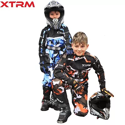 Kart Suit Kids XTRM Motocross Race One Piece Quad Dirt Bike Off Road Overall • £25.99