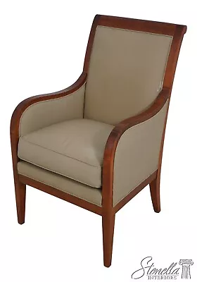 63357EC: BAKER Milling Road Factory Distressed Upholstered Armchair • $695