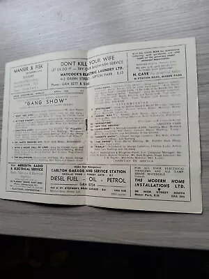 Variety Theatre Programme 1949east Ham Palaceralph Reader Gang • £8