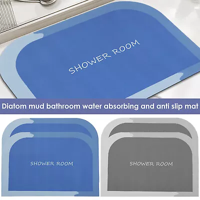 2Pcs Diatomite Bathroom Rugs Absorbent Bath Mat Fast Dry Floor Mats Anti-Slip ☩ • $24.14