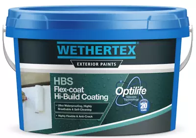 Wethertex HBS Hi Build Coating High Quality Exterior Masonry Paint - 4 Colours • £79.95