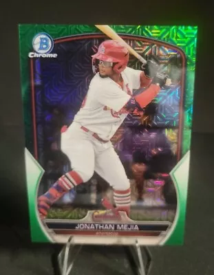 2023 Bowman Chrome Jonathan Mejia Green Mojo Refractor 16/99 #BCP-197 Cardinals • $5.50