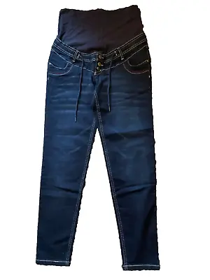 Bonprix BPC @ Kaleidoscope Mama Size 12 Blue Denim Straight Leg Maternity JEANS • £14.99