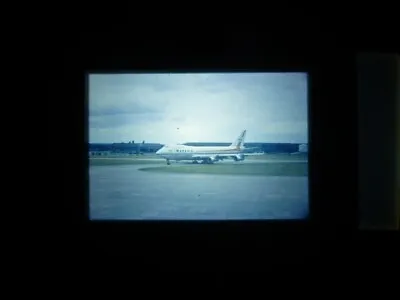 35mm Slide  Wardair Boeing 747  At Manchester Airport Approx 1978 • £2.95