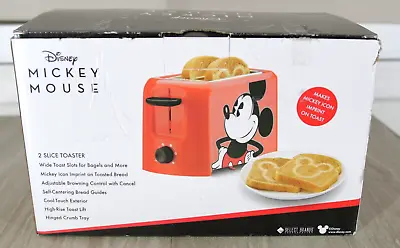 Disney-Mickey Mouse 2-Slice Toaster Leaves Mickey Mouse Imprint Of Toast DCM-21 • $24.99