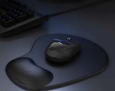 £8 • Buy CSL Office Mouse Pad With Ergonomic Wrist Rest Gel Comfort Mousepad / Black