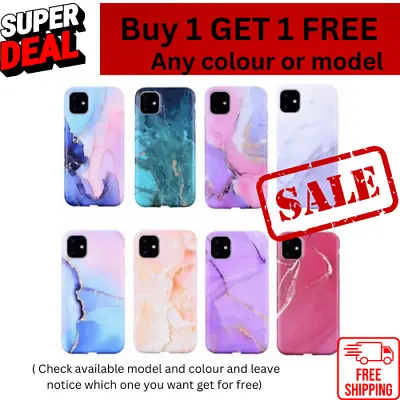 $11.99 • Buy IPhone Case Marble 11 Pro Max X/XS MAX XR 7/8 Plus 2 SE Shockproof Silicone Case