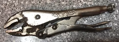 Vintage Petersen Vise Grip 7WR Curved Jaw Locking Pliers Dewitt USA Free Shippin • $14.99