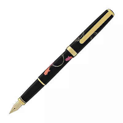 Platinum Classic Maki-e Fountain Pen With Gold Fish Design - 18K Gold- Fine • $304