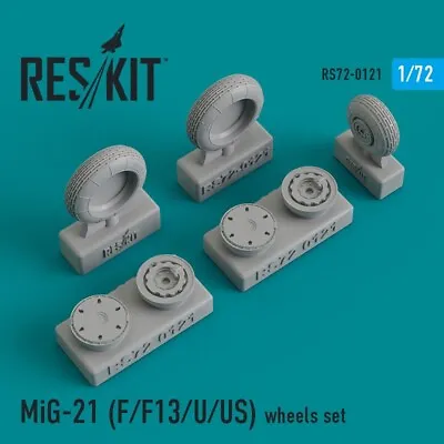 ResKit RS72-0121  For Scale Model Kit 1:72  MiG-21 (F/F13/U/US) Resin Wheels • $7.78